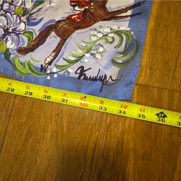 Floral Horse Racing Scarf by Unknown Brand - Multicolor - Picture 5 of 5
